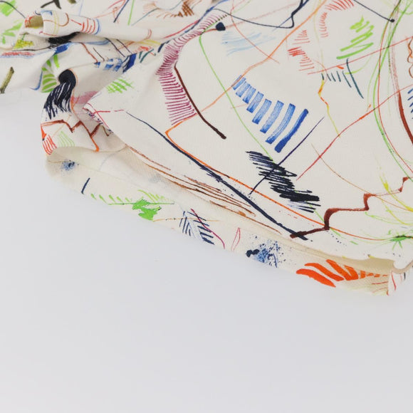 HERMES Short Pants 36 Multicolor Silver Auth YKZ632M