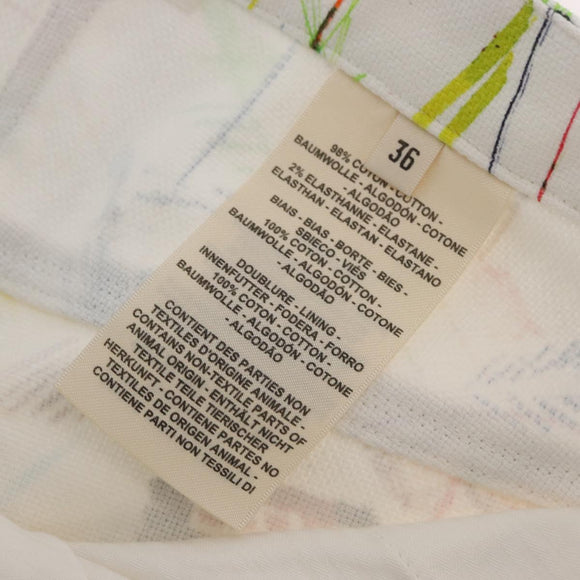 HERMES Short Pants 36 Multicolor Silver Auth YKZ632M