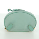 Salvatore Ferragamo Gancini Backpack Suede Light Blue Gold Auth YKZ703A-5