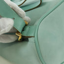 Salvatore Ferragamo Gancini Backpack Suede Light Blue Gold Auth YKZ703A-10