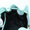 Salvatore Ferragamo Gancini Backpack Suede Light Blue Gold Auth YKZ703A-23