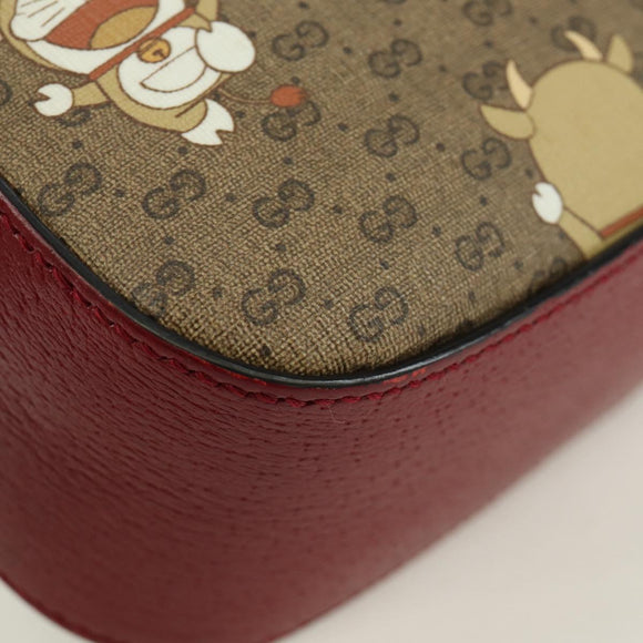 GUCCI Micro GG Supreme Doraemon Collaboration Bag PVC 574886 Auth YKZ711SAM