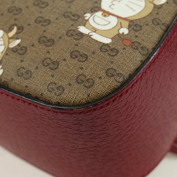 GUCCI Micro GG Supreme Doraemon Collaboration Bag PVC 574886 Auth YKZ711SAM