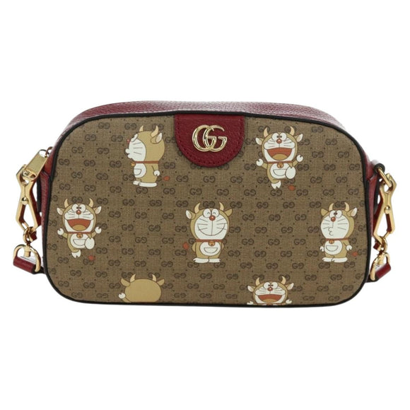GUCCI Micro GG Supreme Doraemon Collaboration Bag PVC 574886 Auth YKZ711SAM