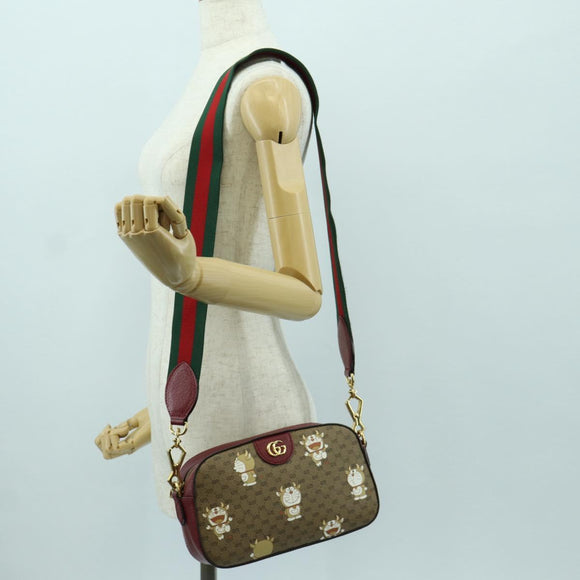 GUCCI Micro GG Supreme Doraemon Collaboration Bag PVC 574886 Auth YKZ711SAM