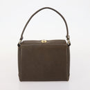 GUCCI GG Supreme Hand Bag Leather PVC 2 Set Brown Beige Auth YKZ714-11