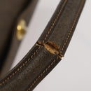 GUCCI GG Supreme Hand Bag Leather PVC 2 Set Brown Beige Auth YKZ714-14