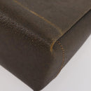 GUCCI GG Supreme Hand Bag Leather PVC 2 Set Brown Beige Auth YKZ714-16