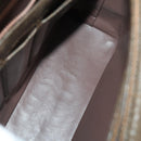 GUCCI GG Supreme Hand Bag Leather PVC 2 Set Brown Beige Auth YKZ714-17