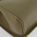 GUCCI Hand Bag Leather Green Gold Auth YKZ715-9