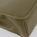 GUCCI Hand Bag Leather Green Gold Auth YKZ715-15