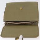 GUCCI Hand Bag Leather Green Gold Auth YKZ715-18
