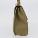 GUCCI Hand Bag Leather Green Gold Auth YKZ715-4