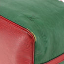 LOUIS VUITTON Epi Petit Noe Shoulder Bag Bicolor Green Red M44147 LV Auth YKZ716-14