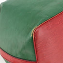 LOUIS VUITTON Epi Petit Noe Shoulder Bag Bicolor Green Red M44147 LV Auth YKZ716-15
