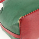 LOUIS VUITTON Epi Petit Noe Shoulder Bag Bicolor Green Red M44147 LV Auth YKZ716-9