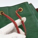 LOUIS VUITTON Epi Petit Noe Shoulder Bag Bicolor Green Red M44147 LV Auth YKZ716-10