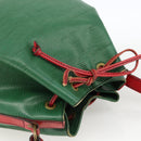 LOUIS VUITTON Epi Petit Noe Shoulder Bag Bicolor Green Red M44147 LV Auth YKZ716-6