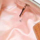 Christian Dior Trotter Canvas Romantic Hand Bag PVC Beige Silver Auth YKZ720SAM-21