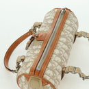 Christian Dior Trotter Canvas Romantic Hand Bag PVC Beige Silver Auth YKZ720SAM-6