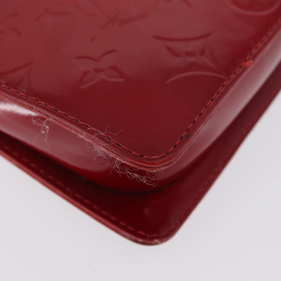 LOUIS VUITTON Monogram Vernis Motto Accessoiretasche Rot M91137 LV Auth YKZ724