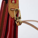 LOUIS VUITTON Monogram Vernis Motto Accessoiretasche Rot M91137 LV Auth YKZ724-19