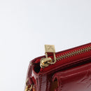 LOUIS VUITTON Monogram Vernis Motto Accessoiretasche Rot M91137 LV Auth YKZ724-8
