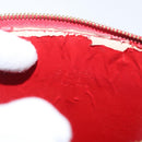 LOUIS VUITTON Monogram Vernis Motto Accessoiretasche Rot M91137 LV Auth YKZ724-9