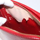 LOUIS VUITTON Monogram Vernis Motto Accessoiretasche Rot M91137 LV Auth YKZ724-11