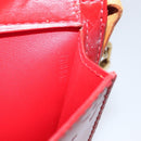 LOUIS VUITTON Monogram Vernis Motto Accessoiretasche Rot M91137 LV Auth YKZ724-12