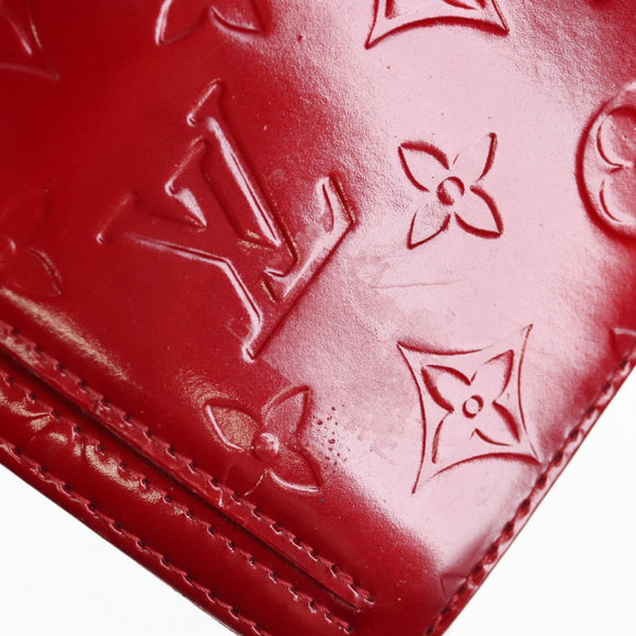 LOUIS VUITTON Monogram Vernis Motto Accessoiretasche Rot M91137 LV Auth YKZ724
