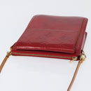 LOUIS VUITTON Monogram Vernis Motto Accessoiretasche Rot M91137 LV Auth YKZ724-6