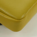 FENDI Monster Micro Bucket Shoulder Bag Leather 2way Yellow Silver Auth YKZ725A-18
