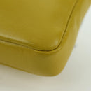 FENDI Monster Micro Bucket Shoulder Bag Leather 2way Yellow Silver Auth YKZ725A-19