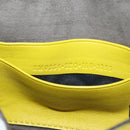 FENDI Monster Micro Bucket Shoulder Bag Leather 2way Yellow Silver Auth YKZ725A-12