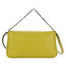 FENDI Monster Micro Bucket Shoulder Bag Leather 2way Yellow Silver Auth YKZ725A-2