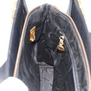 Salvatore Ferragamo Gancini Tote Bag Leather Black Gold Auth YKZ727-19