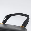 Salvatore Ferragamo Gancini Tote Bag Leather Black Gold Auth YKZ727-14