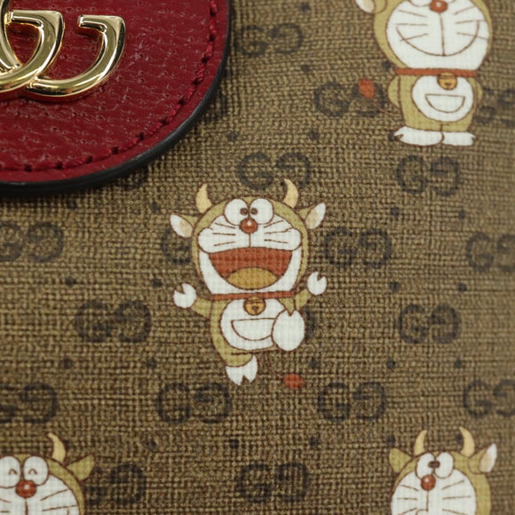 GUCCI Micro GG Supreme Doraemon Collaboration Bag PVC 655596 Auth YKZ730SAM