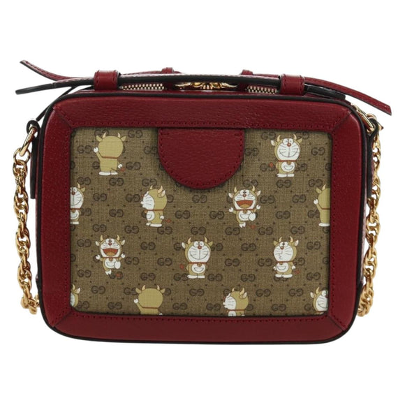 GUCCI Micro GG Supreme Doraemon Collaboration Bag PVC 655596 Auth YKZ730SAM