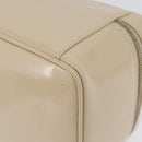 GUCCI Bamboo Vanity Handtasche Lackleder Beige Gold 032 1705 0150 Auth YKZ739-9