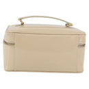GUCCI Bamboo Vanity Handtasche Lackleder Beige Gold 032 1705 0150 Auth YKZ739-2