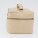 GUCCI Bamboo Vanity Handtasche Lackleder Beige Gold 032 1705 0150 Auth YKZ739-4