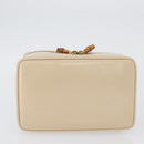 GUCCI Bamboo Vanity Handtasche Lackleder Beige Gold 032 1705 0150 Auth YKZ739-5