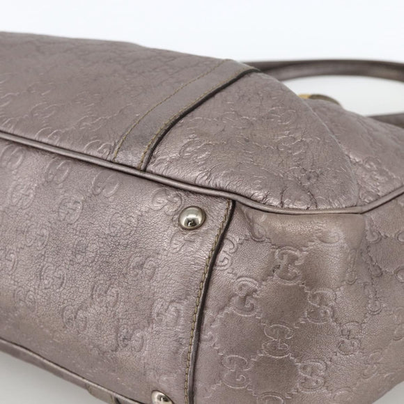 GUCCI GG Canvas Guccissima Miss GG Bag Leather Pink Silver 282956 Auth YKZ740