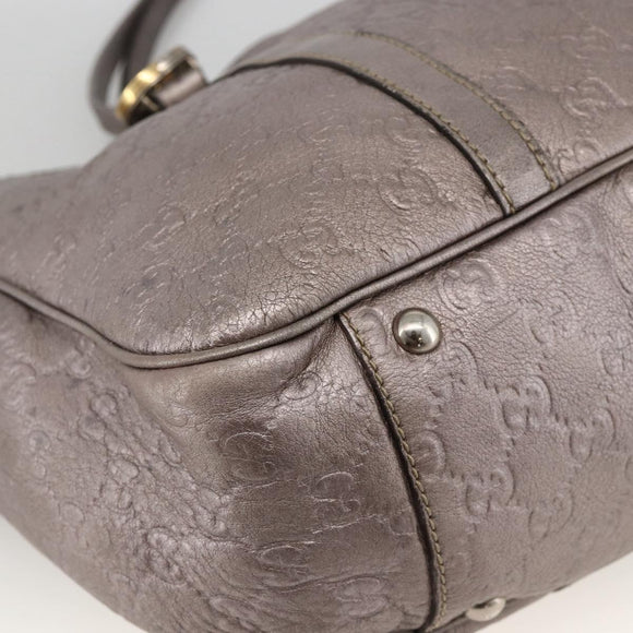 GUCCI GG Canvas Guccissima Miss GG Bag Leather Pink Silver 282956 Auth YKZ740