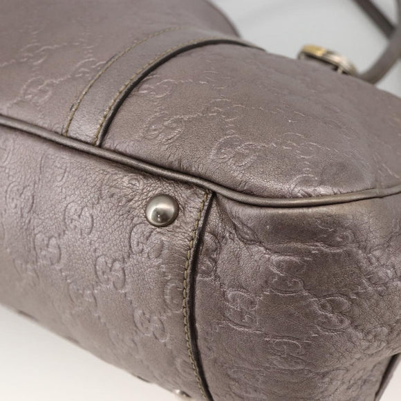GUCCI GG Canvas Guccissima Miss GG Bag Leather Pink Silver 282956 Auth YKZ740