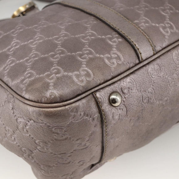 GUCCI GG Canvas Guccissima Miss GG Bag Leather Pink Silver 282956 Auth YKZ740