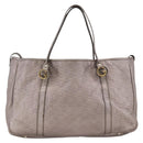 GUCCI GG Canvas Guccissima Miss GG Bag Leather Pink Silver 282956 Auth YKZ740-13