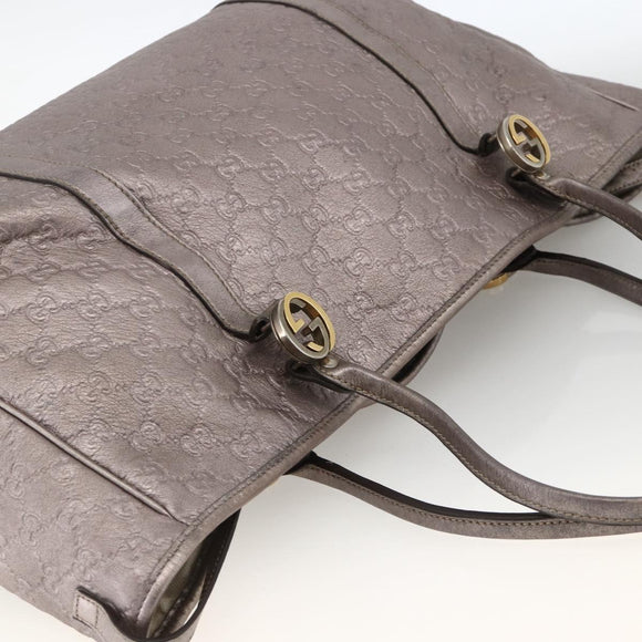 GUCCI GG Canvas Guccissima Miss GG Bag Leather Pink Silver 282956 Auth YKZ740